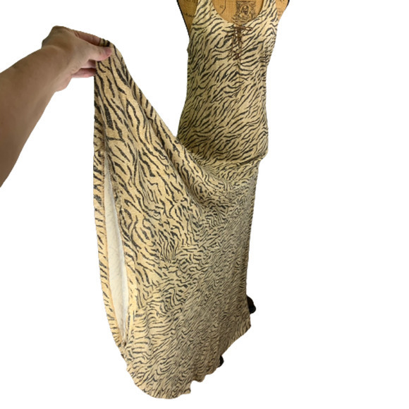 LAUREN RALPH LAUREN Tan Animal Print Maxi Dress - NWT NFR Western Cowgirl - Picture 7 of 13